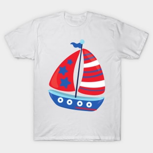 Sailing Boat, Sailor, Sailing, Ship, Sails, Boat T-Shirt